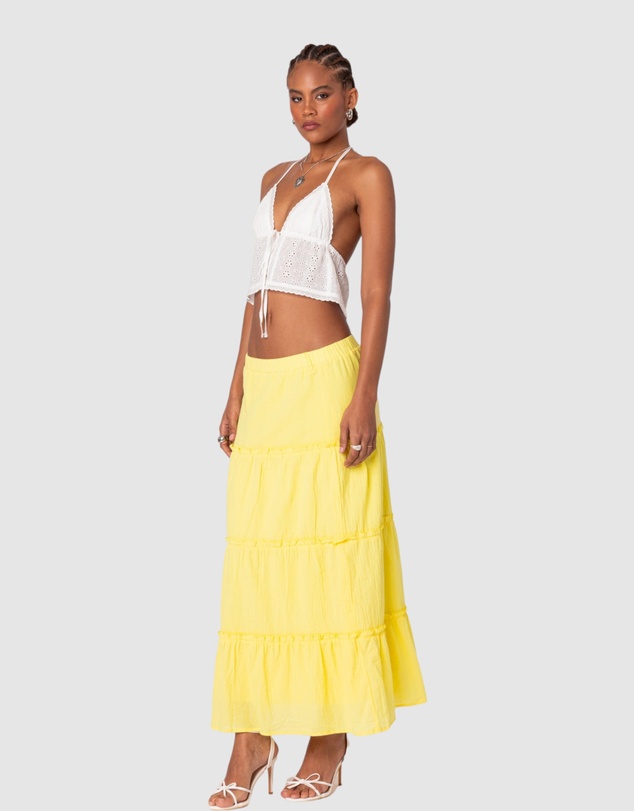 EDIKTED - Charlotte Tiered Maxi Skirt