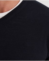 Oxford - Basic V-Neck Pure Wool Pullover