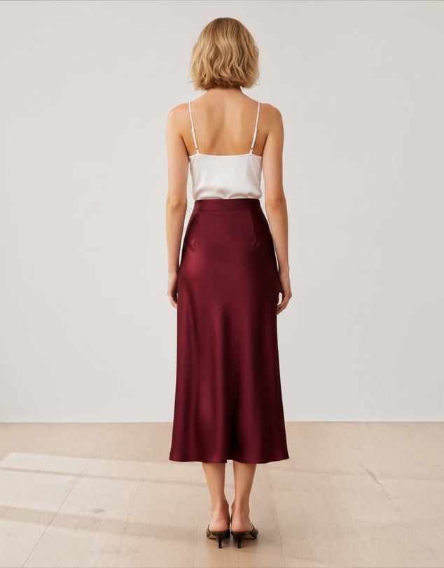 Mossée - Ivy Silk Midi Skirt