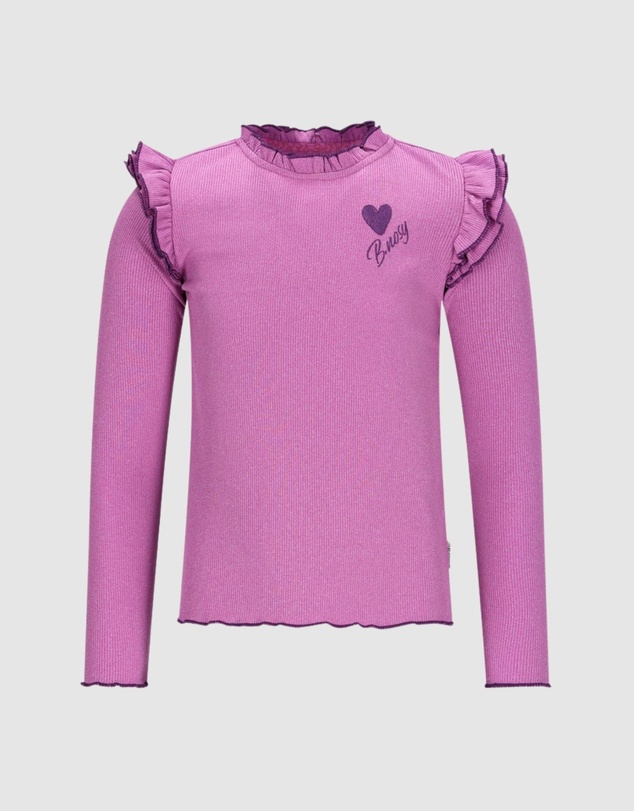 B.Nosy - Tonya Long Sleeve Frill Top - Kids-Teens