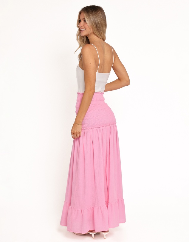 Petal & Pup - Valerie Drop Waist Maxi Skirt - Pink