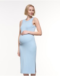 Soon Maternity - Base Soft Rib Tank Dress