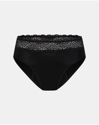 Modibodi - Sensual Period Underwear Hi Waist Bikini Light Absorbency