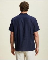 AERE - Linen Rayon Camp Collar Shirt