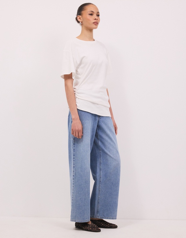 Calli - Gaia Mid Rise Wide Leg Jeans