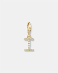 THOMAS SABO - Charm Pendant Letter I Gold Plated