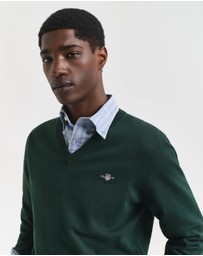 Gant - Classic Cotton V-Neck Sweater