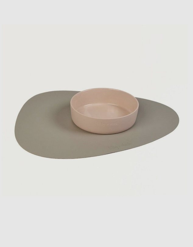Lilly + Dash - 2pc Dog & Cat Asymmetric Placemats - Slate