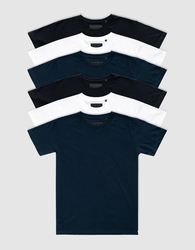 Xander - 6-Pack Blanc Tee