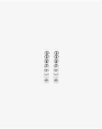 Michael Hill - 13.5mm Large Beaded Huggie Earrings in Sterling Silver