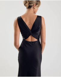 Six Stories - Twist Back Satin Bridesmaid Dress