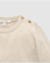 Purebaby - Eyelet Jumper -Kids-Babies