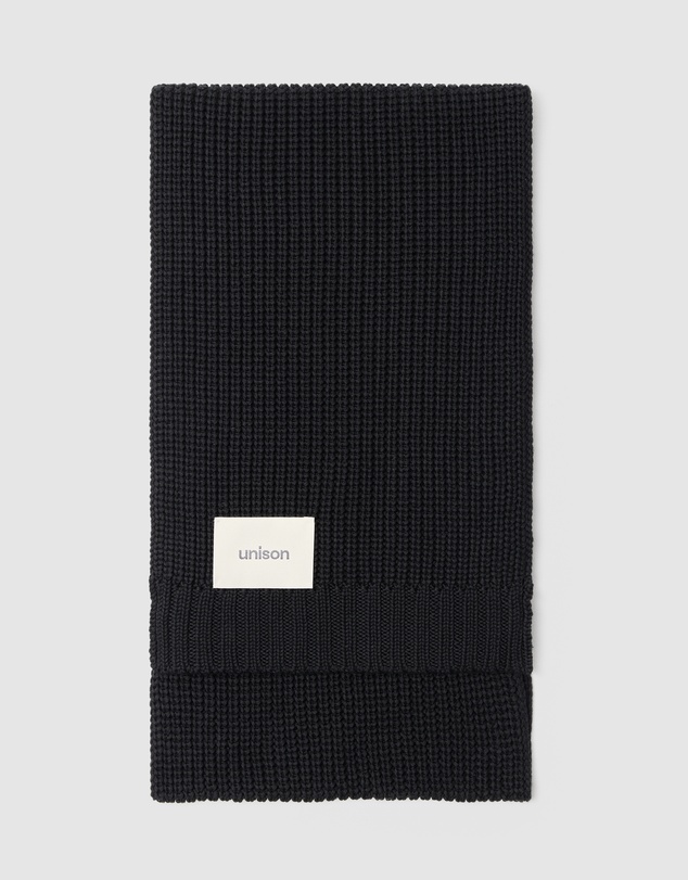 UNISON - Textured Knit Scarf