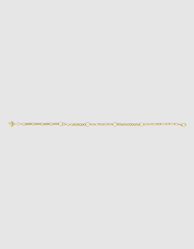 Wanderlust + Co - Mixed Chain Gold Bracelet