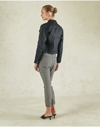 DRICOPER DENIM - Dita Coated Denim Black Jacket