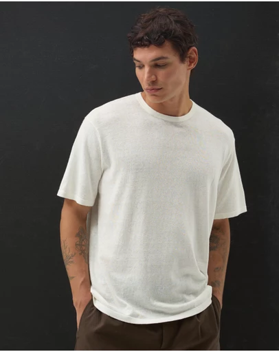 AERE - Linen Blend T-Shirt