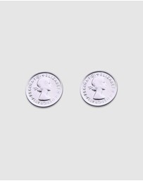 Von Treskow - Coin stud earrings