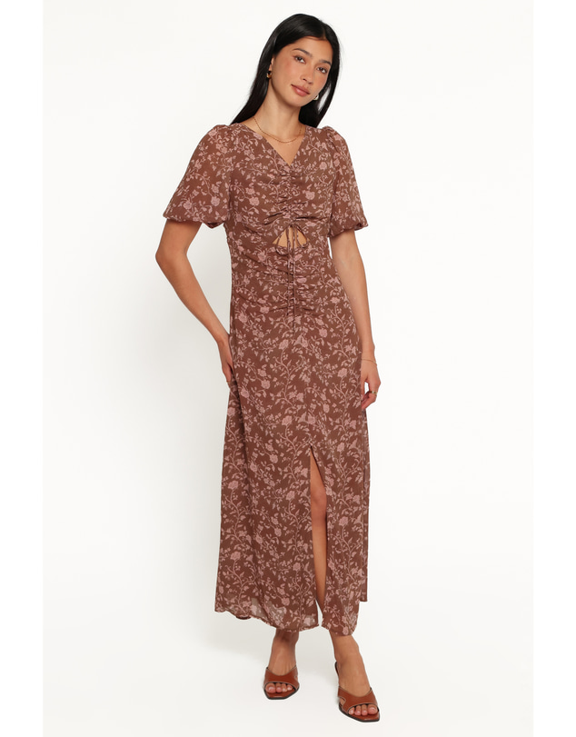 Petal & Pup - Munro Maxi Dress - Brown Floral