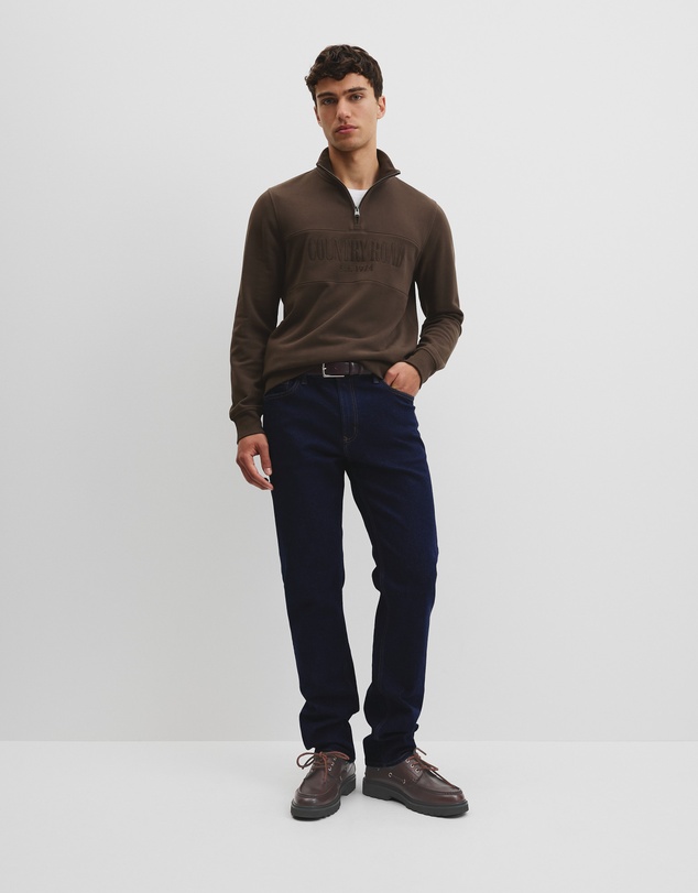Country Road - Australian Cotton Half Zip Heritage Sweat