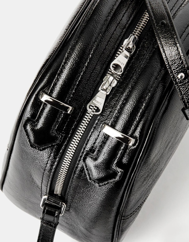 ARKET - Lacquered Leather Crossbody Bag
