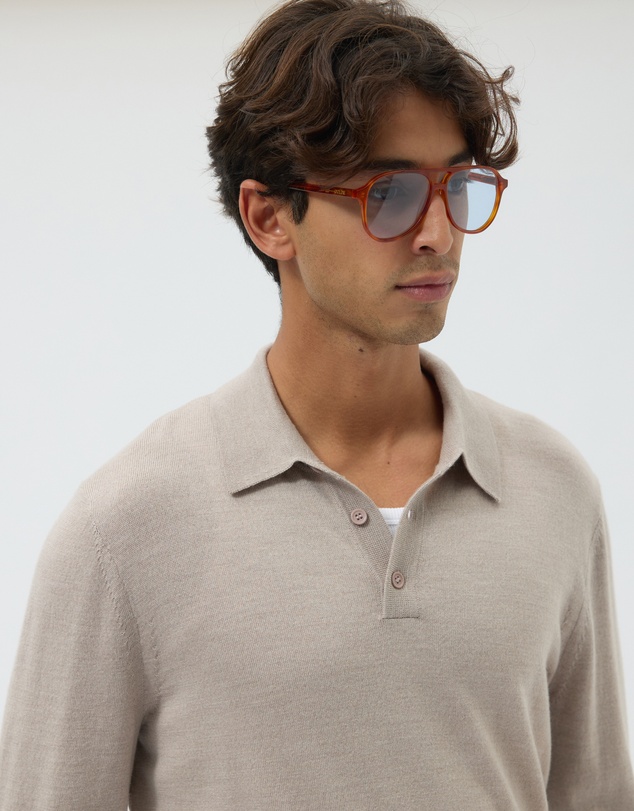 AERE - Merino Wool Knit Polo