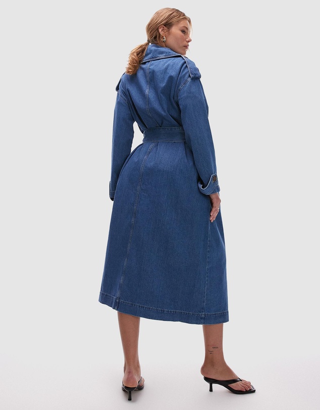 TOPSHOP - Denim Trench Coat