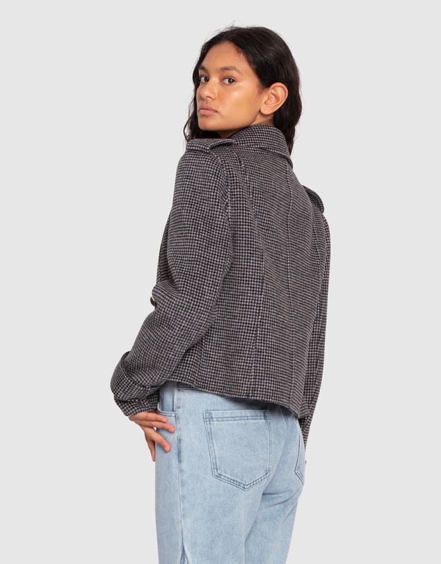 Belle & Bloom - Better Off Military Peacoat - Black/White
