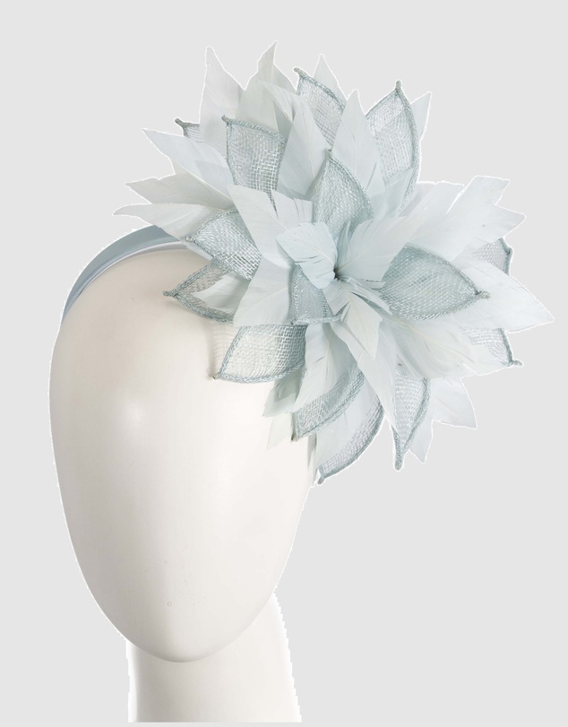 Max Alexander - Modern Flower Blue Racing Fascinator