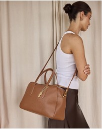 VESTIRSI - Vera Cognac Medium Bowler Bag