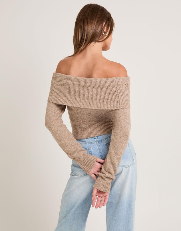 Alice In The Eve - Milly Off Shoulder Knit Sweater