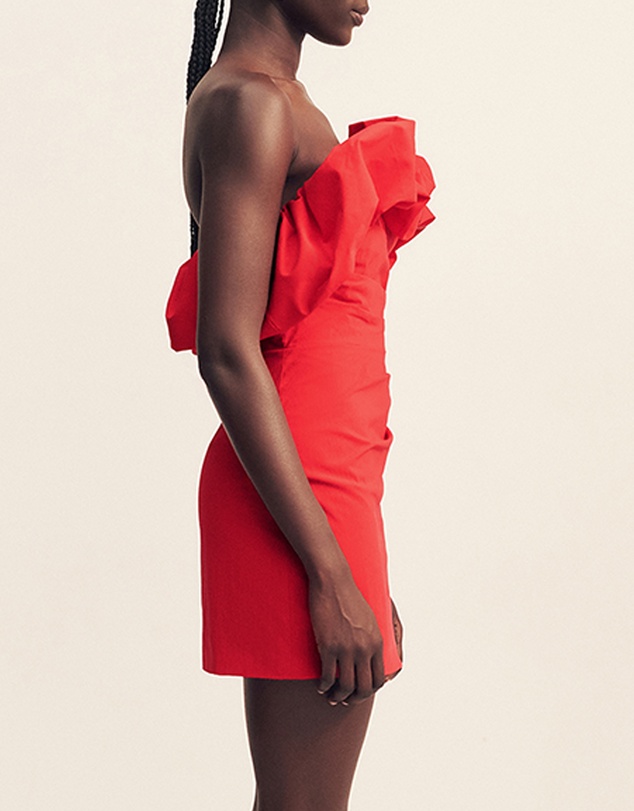 Shona Joy - Campbell Strapless Bubble Mini Dress