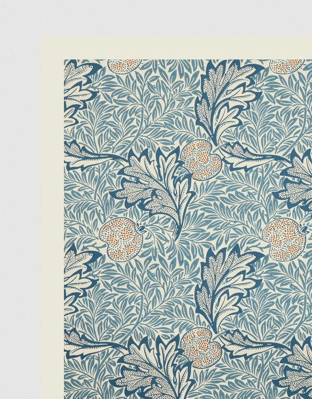 Inka Arthouse - Blue Flowers by William Morris Art Print