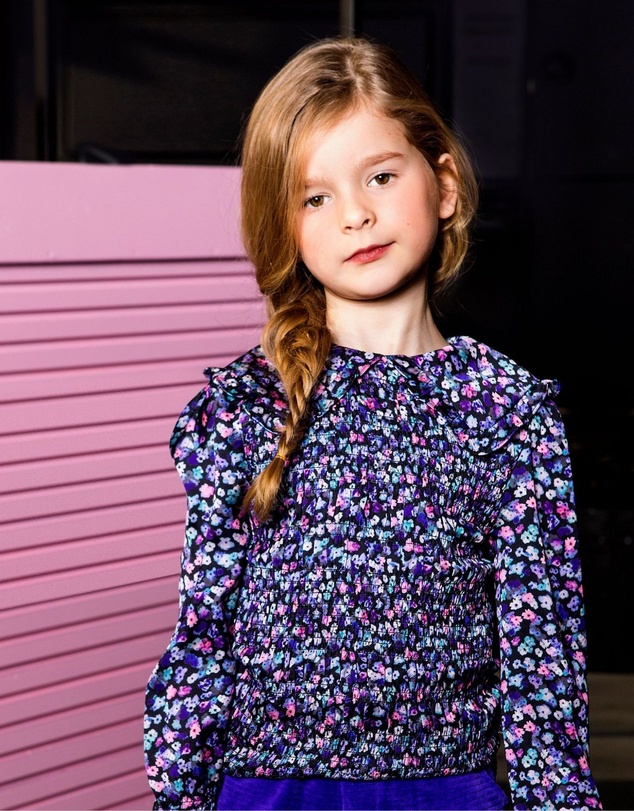 B.Nosy - Floral Blouse with Collar - Kids-Teens