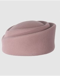 Max Alexander - Felt Dusty Pink Pillbox Hat