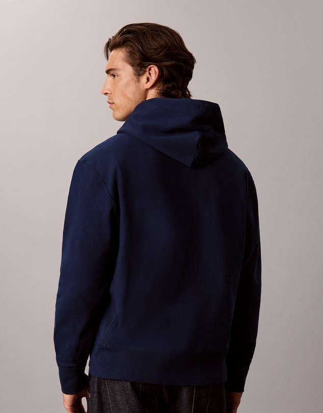 Calvin Klein Jeans - Premium Terry Denim Logo Hoodie