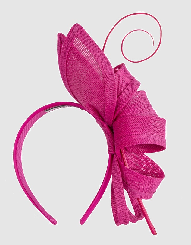 Max Alexander - Fuchsia Bow Fascinator