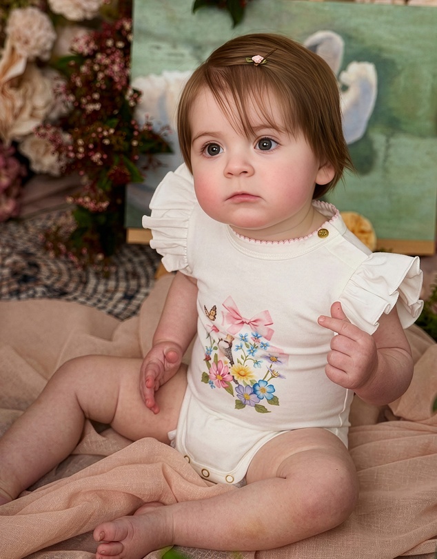 Fleur Harris - 'Heirloom Treasures' Bijou Bodysuit in Snow White
