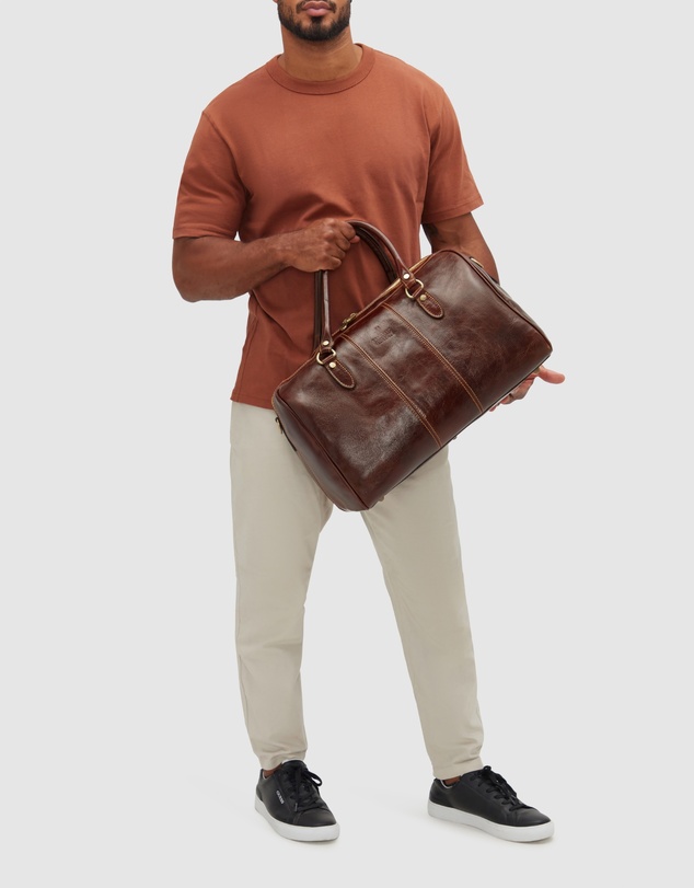 Republic of Florence - Albertis Piccolo Brown Leather Duffle