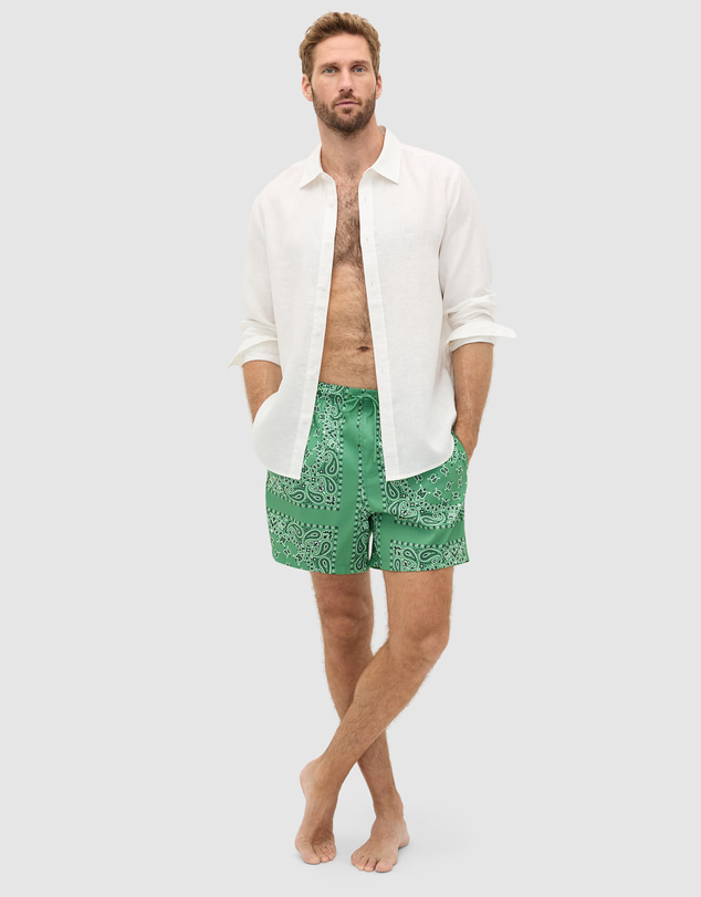 Seed Heritage - Bandana Print Swim Short