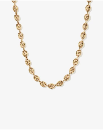 Michael Hill - Puff Anchor Chain Necklace in 18kt Gold Vermeil