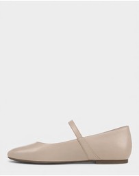 Vionic - Alameda Mary-Jane Flat - Oatmeal