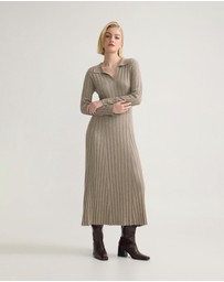 Oxford - Dakota Knitted Polo Collar Dress