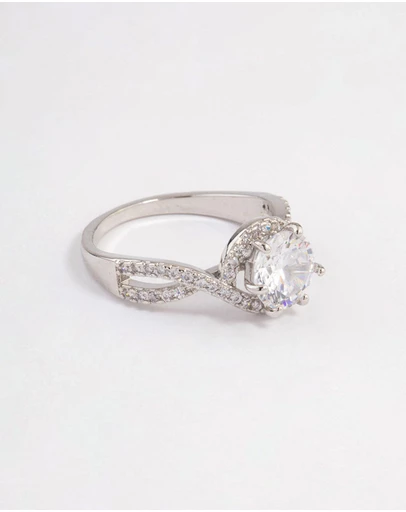 Lovisa - Silver Round Infinity Halo Ring
