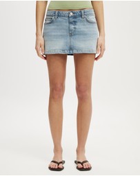 Cotton On - Micro Low Denim Skirt