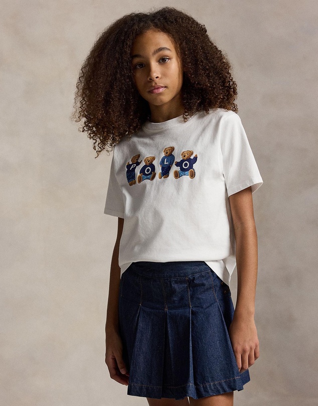 Polo Ralph Lauren - Polo Bear Logo Cotton Jersey Tee - Teens