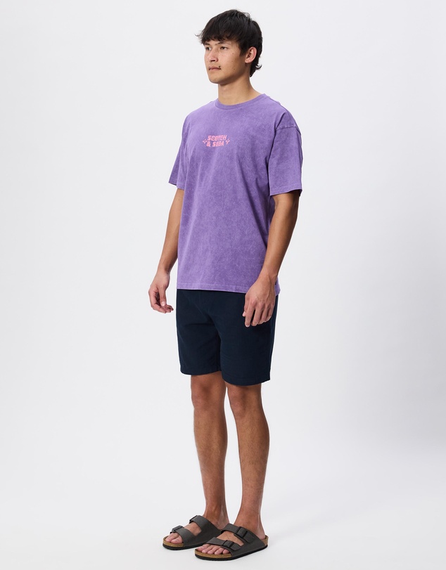 Scotch & Soda - Front Artwork Relaxed-Fit Snow-Washed T-Shirt