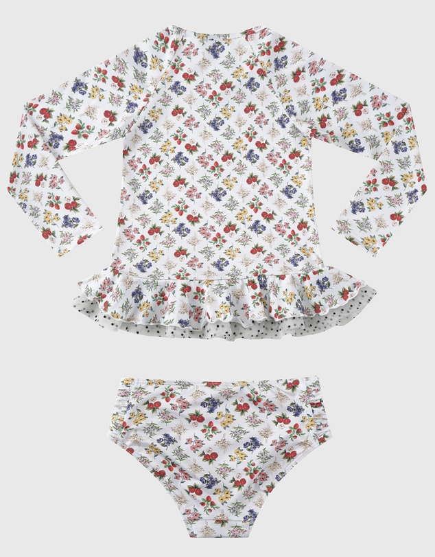 Aqua Blu Kids - Petit Four Long Sleeve Rash Vest Set - Kids
