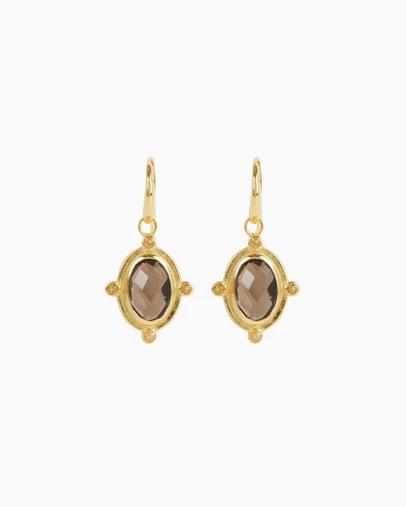 Bianc - Breeze Earrings Smoky Quartz