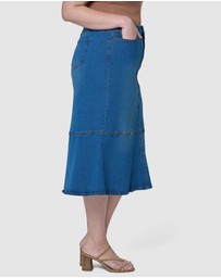 Indigo Tonic - Penny Denim Midi Skirt