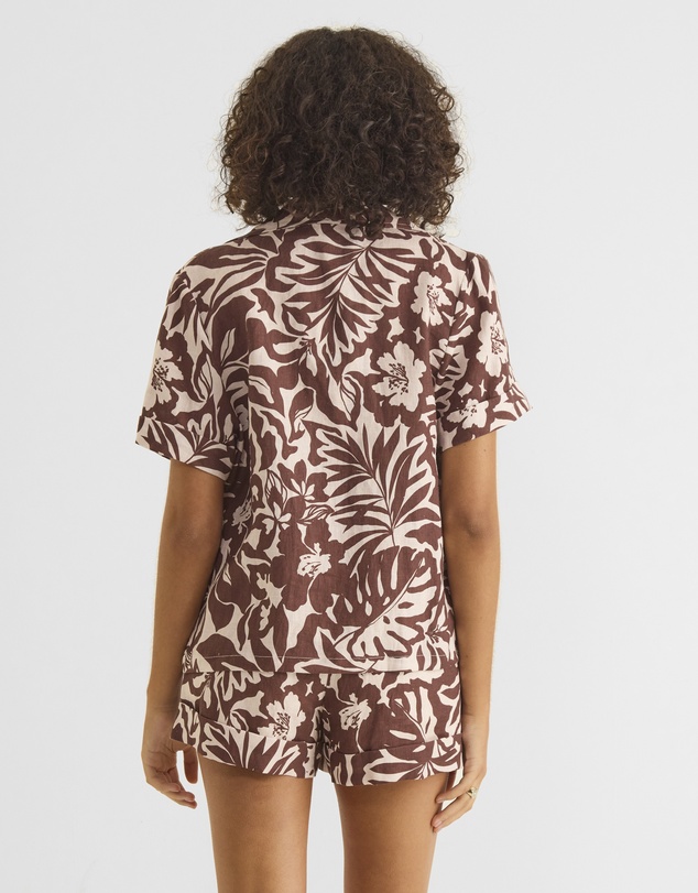 Zerafima - The Oasis Linen Short Sleeve Shirt